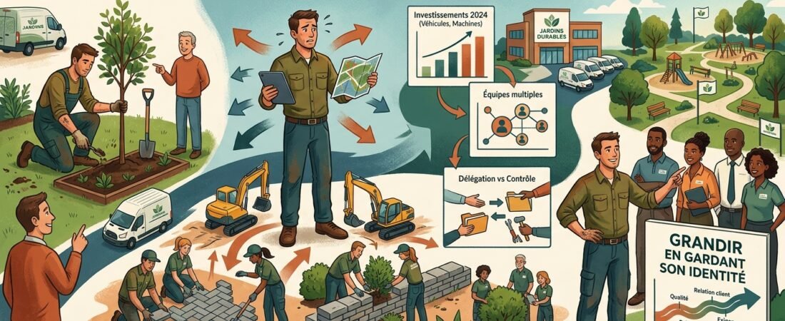 Quand une entreprise du paysage grandit : les nouveaux défis du chef d’entreprise